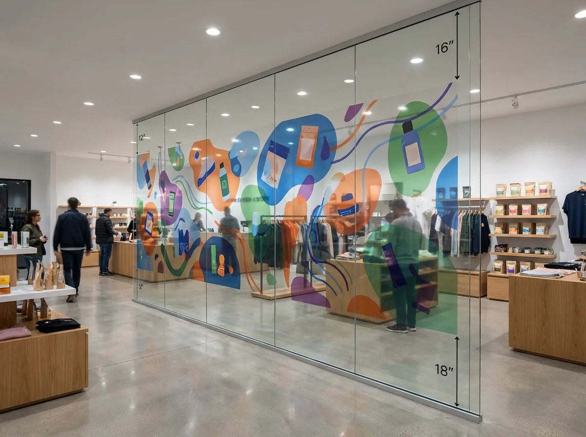 Retail wall print